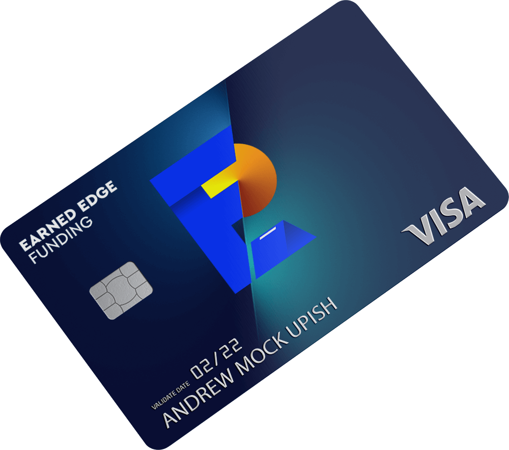 Funding logo on credit card